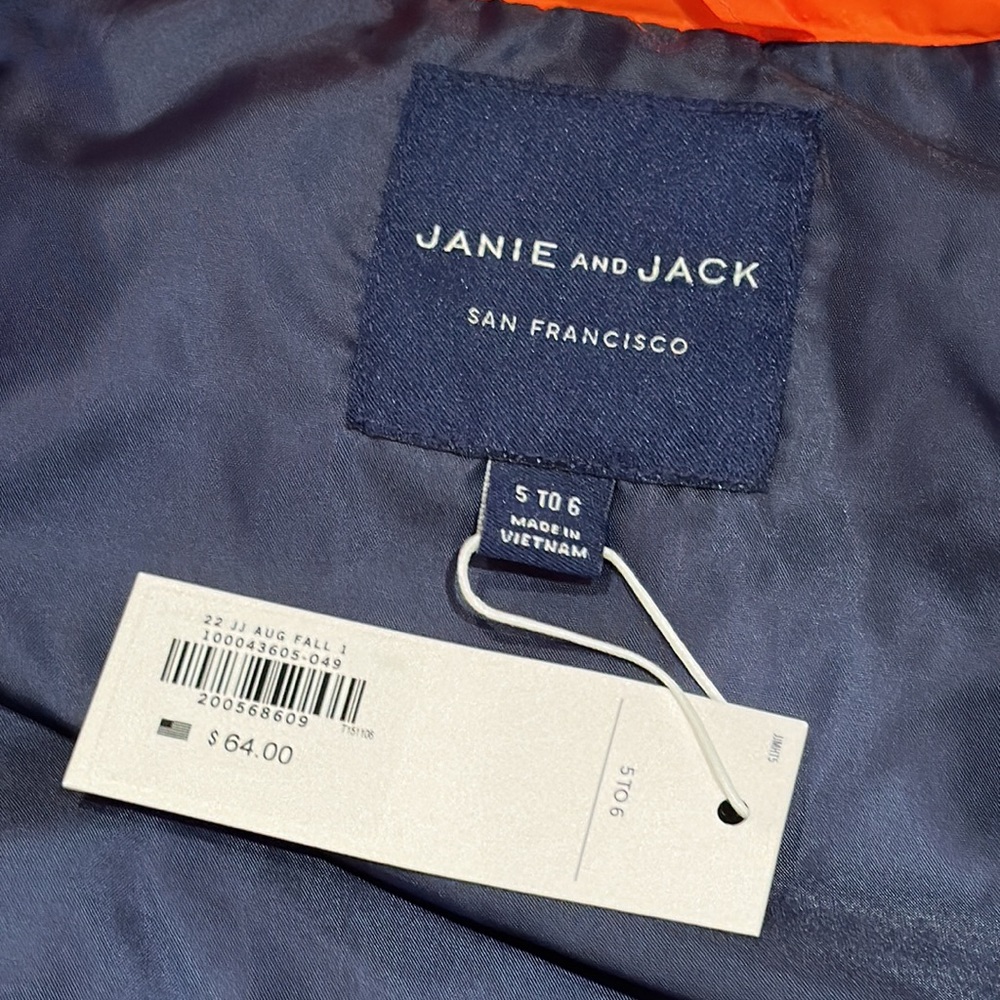 Janie and Jack Toddler vest size 5-6 boys - Picture 3 of 4